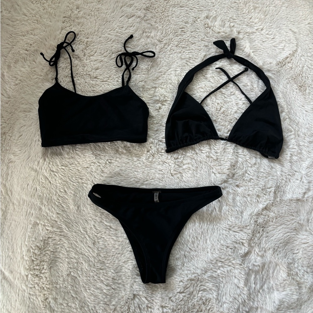 Forever 21 Old Navy Black Bikini Set Bundle Size Small